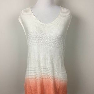 Romeo & Juliet Couture Sweater Sz M Coral Ivory
